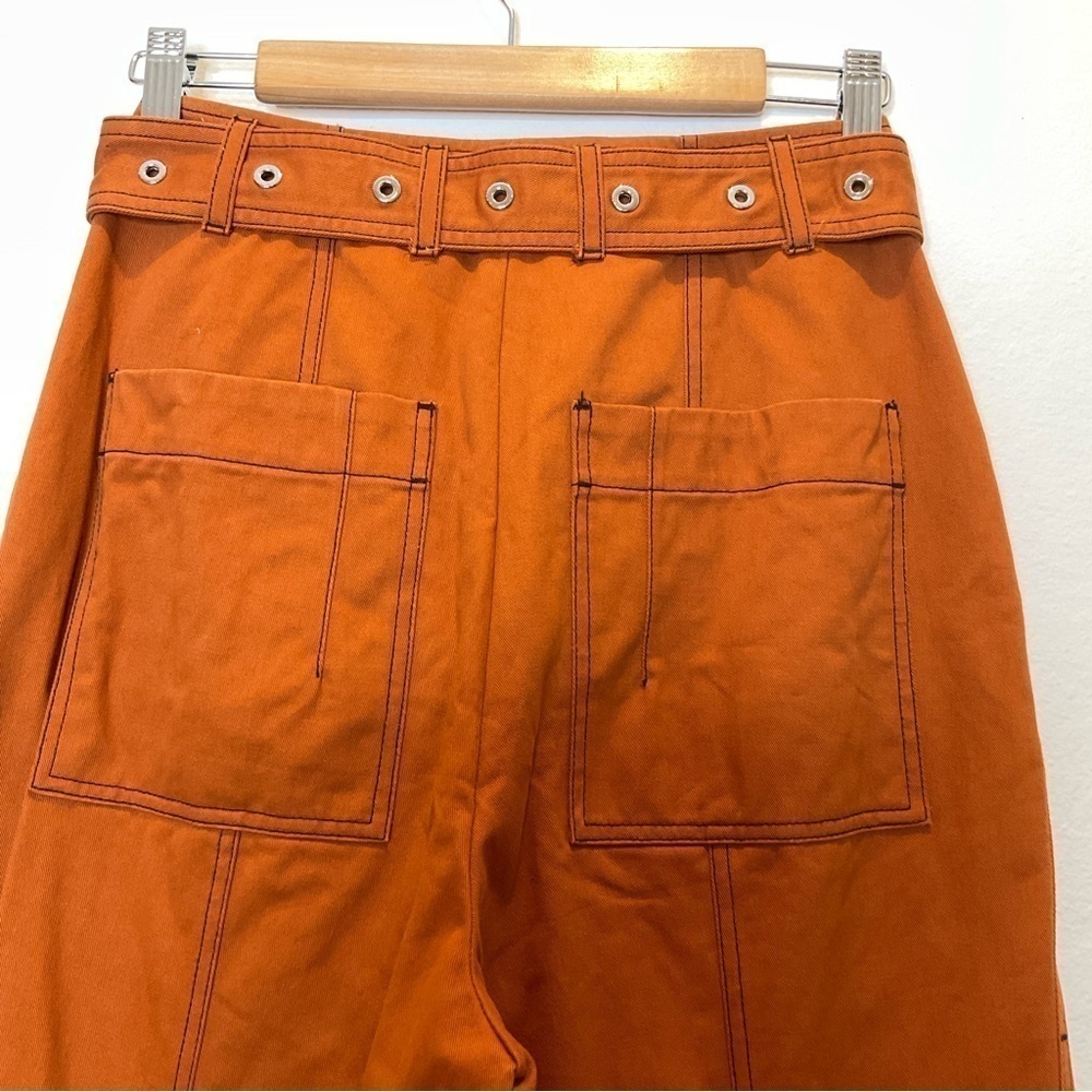 Proenza Schouler Belted Straight Pants in Cuffs Size 0 XSmall - Picture 5 of 16
